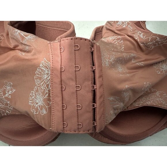 Torrid Floral Glitter Lightly Lined Full Coverage Balconette Bra Size 40F - Picture 5 of 9